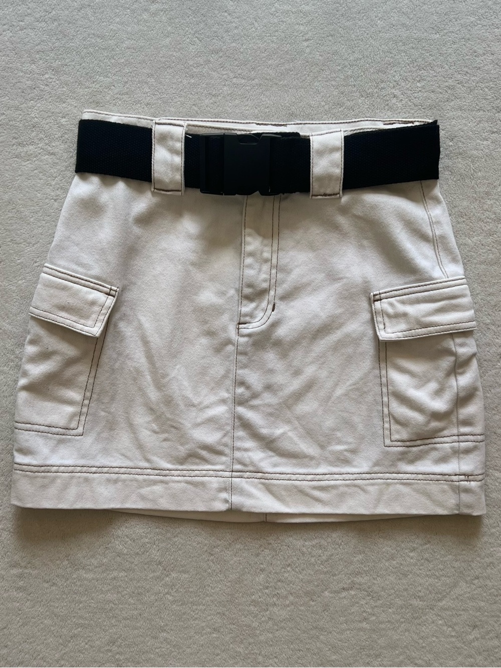 PacSun Utility Cargo Mini Skirt + Belt